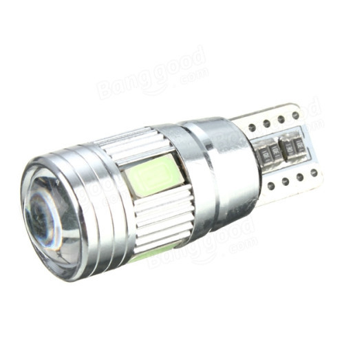 2pcs Car Bulb Lamp 5630 2W T10 Lens Canbus Error Free Lights