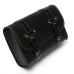 Motorcycle Saddle Leather Bag Storage Tool Pouch Black