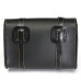 Motorcycle Saddle Leather Bag Storage Tool Pouch Black