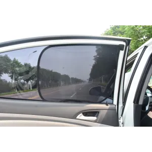 Car Window Sunshade Cover Sun UV Protection Auto Front Rear Black Window Curtain Side Glass Mesh Sunshades