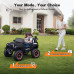 Funtok R03S 24V 7AH 2 Seater Ride on Truck Safety Electric Car for Kids 4*38W Motors with Parent Remote Control Spring Suspension Slow Start