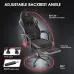 Douxlife GC-RC05 Fabric Gaming Chair Massage with Pocket Spring Widened Cushion High Back Ergonomic Footrest Lumbar Support Upgraded Office Chair