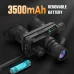 CIGMAN X1 PRO Night Vision Monocular 40MP Photo 4K Video Recording 8X Zoom 5X Optical Magnification 600m Night Range OLED Dual Display IP54 Waterproof