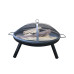 Furnace Round Utility Grill Fire Pit Heating Stove Simple Cauldron for Outdoor Yard, 8811