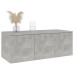 TV Cabinet Concrete Gray 31.5"x13.4"x11.8" Chipboard