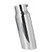 3 Inch Inlet 4 Inch Outlet Exhaust Tip 12 Inch Length Tail Pipe Anti-Corrosive High Temperature Resistant Black Silver Angle Cut Design for Car Truck SUV