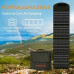 Poweronetek 100W Foldable Solar Panel Foldable 18V Conversion Waterproof Portable PV Panel For Power Sation Outdoor Charging Device TMB-SP100F