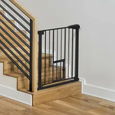 Comomy Extra Wide Baby Gate Baby Fences Kids Play Gate Large Pet Gate with Swing Door For Doorway Stairs