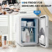 ECOWELL WRE100 Mini Fridge for Bedroom 4L/6 Can Skincare Fridge  AC/DC Portable Compact Small Refrigerator for Office Dorm Car Desk for Skin Care Makeup Cosmetic