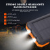 SMARAAD Portable 26800mAh Solar Power Bank Built-in Compass Waterproof 3 Mode LED Flashlight for Outdoor Camping Traveling Hiking