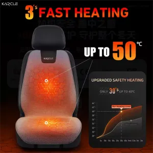 Heated Car Seat Cover Fleece Graphene Fast Car Seat 12/24V Warm Plush Seat Protector Car Heating Mat Winter Seat Cushion