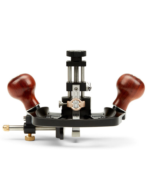 HONGDUI KM-17 Pro Router Plane Die Steel Body Adjustable Fence with CAM Lock Depth Stop Dual Blade 1/2inches width For Fine Tuning Joinery Cutting Grooves Creating Perfect Mortises