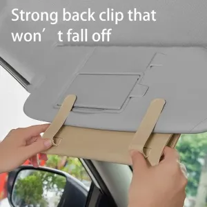 Car Sun Visor Tissue Box Chair Back Sunroof Car Napkin Box Hanging PU Leather Automotive Interior Tissue Box