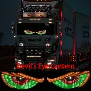 Universal Car Devil's Eye Decorative Light USB 5V Eye Decorative Light With 11 Modes Big Eyes Decorative LED Lamp