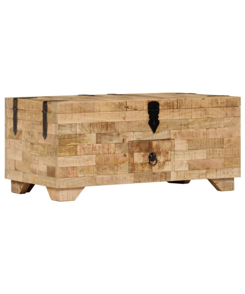 Coffee Table Solid Mango Wood 31.5"x15.7"x13