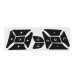 Matte Black Button Repair Decals Car Stickers For Mercedes-Benz GLK350 C Class CLS C218 SLK W172  W204 W212 W218 W207