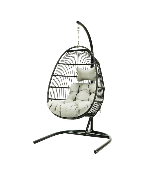 HUOJI HW002B Foldable Swing Chair with Stand