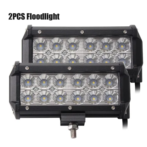 12W/26W/48W LED Light Bar Spotlight/Floodlight Work Light Modified Car Roof Lights for Motorcycles Car Pickup ATV UTV SUV