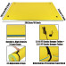 HALLOLURE 101"x69.5" Floating Water Pad Tear-Resistant XPE Foam Bouncy Water Floating Bed For Pool Beach Ocean Lake