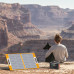 FlashFish 18V 60W Foldable Solar Panel Portable Solar Charger with DC Output USB-C QC3.0 for Phones Tablets Camping Van RV Trip