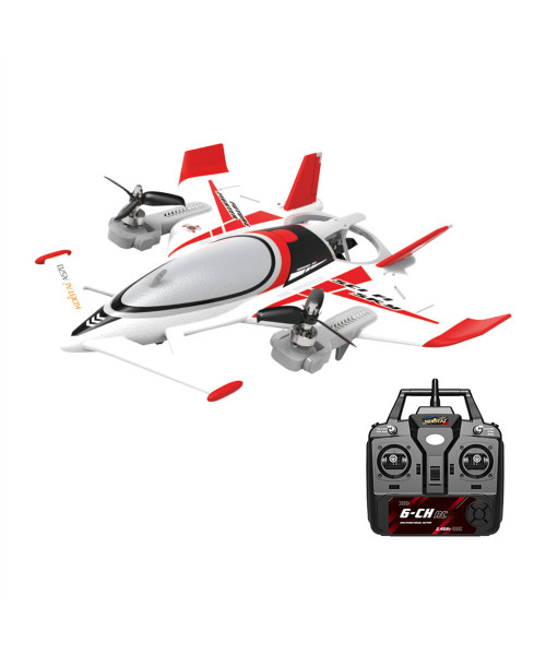 QIDI 570 2.4GHz 6CH 315mm Wingspan VTOL One Click Crane Mode Night Flying 6-Axis Gyro Brushless EPP RC Airplane RTF Compatible Futaba & DSM Receiver