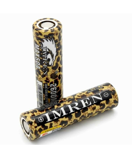 200Pcs IMREN 50A High Power 18650 Battery 2600mah 3.7V Rechargeable Lithium-ion Cells Flashlights RC Toys Home Tools Batteries