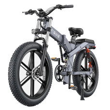 ENGWE X26 19.2Ah 7.5Ah Dual Batteries 1000W Folding Electric Bike 20*4.0 Inch Fat Tire 120-150km Mileage Mountain Snowfield E-Bike