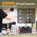 FlashFish P60 560W Portable Power Station 520Wh 140400mAh Solar Generator 110V Pure Sine Wave Power Generator For Camping Travel