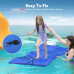 WARMOUNTS Floating Water Pad for Single, 7 x 3 FT Tear-Resistant 3-Layer XPE Foam Floating Mat Recreation Relaxing Lily Pad for Pool Lake River Ocean Boats Outdoor Water Activities