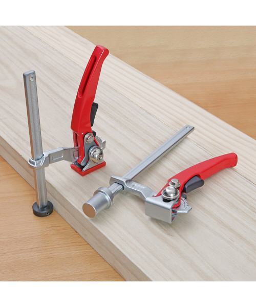 ENJOYWOOD 16mm/19mm/20mm/28mm MFT Table Workbench Quick Ratchet Bench Dog Hold Down Clamp Clip for 16mm/19mm/20mm/28mm Dog Holes
