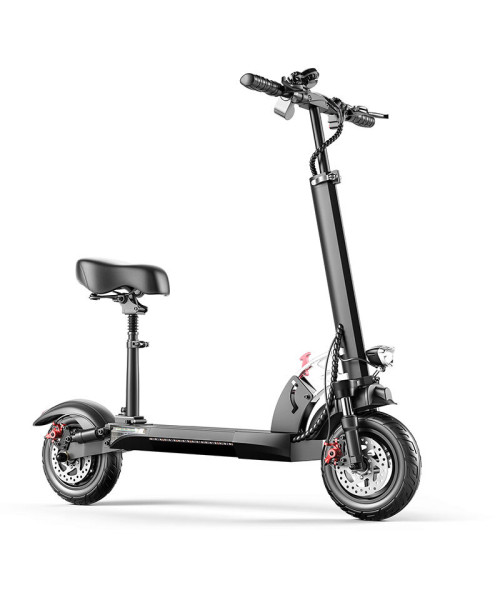 WQ-HVD Electric Scooter 48V 15Ah Battery 800W Motor 10Inch Tires 40-50KM Max Mileage 150KG Max Load Folding E-Scooter w/ Seat