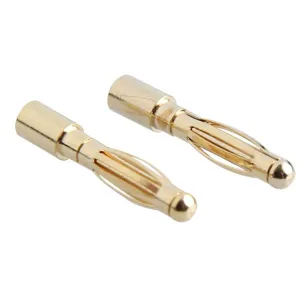5Pairs 2mm Banana Plug Gold Plated Copper Brushless Motor Bullet Connector For ESC Battery