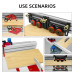 Woodworking Profile Fence T Track Slot Sliding Bracket Miter Gauge Fence Connector for Woodworking Router Saw Table Benches