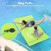 WARMOUNTS Floating Water Pad for Single, 8 x 4 FT Tear-Resistant 3-Layer XPE Foam Floating Mat Recreation Relaxing Lily Pad for Pool Lake River Ocean Boats Outdoor Water Activities