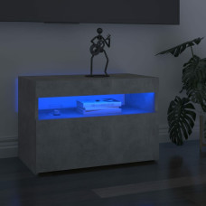 TV Cabinet with LED Lights Concrete Gray 23.6"x13.8"x15.7