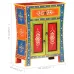 Solid Mango Wood Hand Painted Sideboard 23.6''x11.8''x29.5''