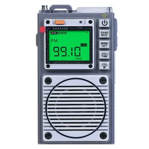 Hanrongda HRD-787 AM/FM/SW/WB Portable Radio Full Band Radio bluetooth Music Player TF Card Input Built-in Flashlight SOS Alarm Elderly Walkman Plug and Play