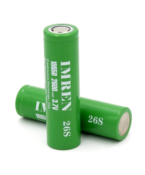 200Pcs Cylindrical 26S High Power 18650 2600mAh 3.7V 25A Rechargeable Lithium Ion Batteries li ion Flashlight Battery Cell
