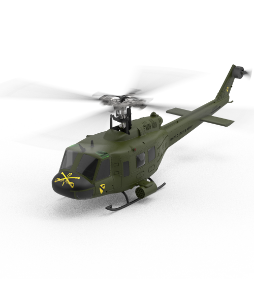 Eachine E190 PRO UH-1 2.4G 6CH 3D6G 1:34 Scale Huey Dual Brushless Motor Flybarless RC Helicopter Compatible with FUTABA S-FHSS