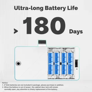 MOES Tuya Bluetooth Smart Lock ID Card NFC Unlock App Remote Control Security for Cabinets and Drawers Ultra-long Battery Life Easy Installation