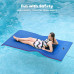WARMOUNTS Floating Water Pad for Single, 7 x 3 FT Tear-Resistant 3-Layer XPE Foam Floating Mat Recreation Relaxing Lily Pad for Pool Lake River Ocean Boats Outdoor Water Activities