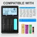 D4-4 Slot with LCD Screen Universal Rechargeable Battery QC Charger For Li-ion 18650 21700 26650 AA AAA Batteries Cell Flashlight RC Toys Home Tools Battery
