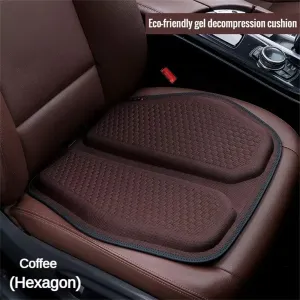 3D Cooling Gel Seat Cushion Honeycomb Design Anti-Slip Base Breathable Eco-Friendly Thick Support for Car Office Home Chairs