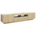 TV Cabinet with LED Lights Sonoma Oak 70.8"x13.8"x15.7