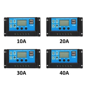 10/20/30/40/50A MPPT Solar Controller LCD Solar Charge Controller Accuracy Solar Panel Battery Regulator