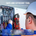 KAIWEETS KC604 Digital Clamp Meter True-RMS AC/DC Voltage Current Tester NCV Detection Auto Shut-Off LCD Backlight 1.1 Inch D-Shaped Jaw