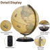 12" Illuminated World Globe 720 Rotating Education Cartography Map W/ LED Light