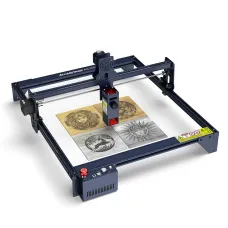 ATOMSTACK A5 M50 APP Control Dual-Laser Laser Engraving Cutting Machine Laser Engraver Cutter 5.5W Output Power Fixed-Focus 304 Mirror Stainless Steel Engraving DIY Laser Marking for Metal Wood Leather Vinyl