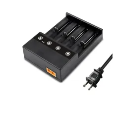 X4 4-Slot Universal Rechargeable Li-ion Battery Charger Intellegent Flashlight Charger 4 Slots For Li-ion 18650 21700 26650 AA AAA Batteries Cell