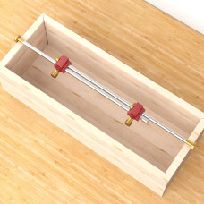 ENJOYWOOD 3 In 1 Modular Bar Gauge Bar Clamping Positioning Compass Tool Woodworking Scribe Circle Drawing Ruler for for Inside Corner / Outside Measurements